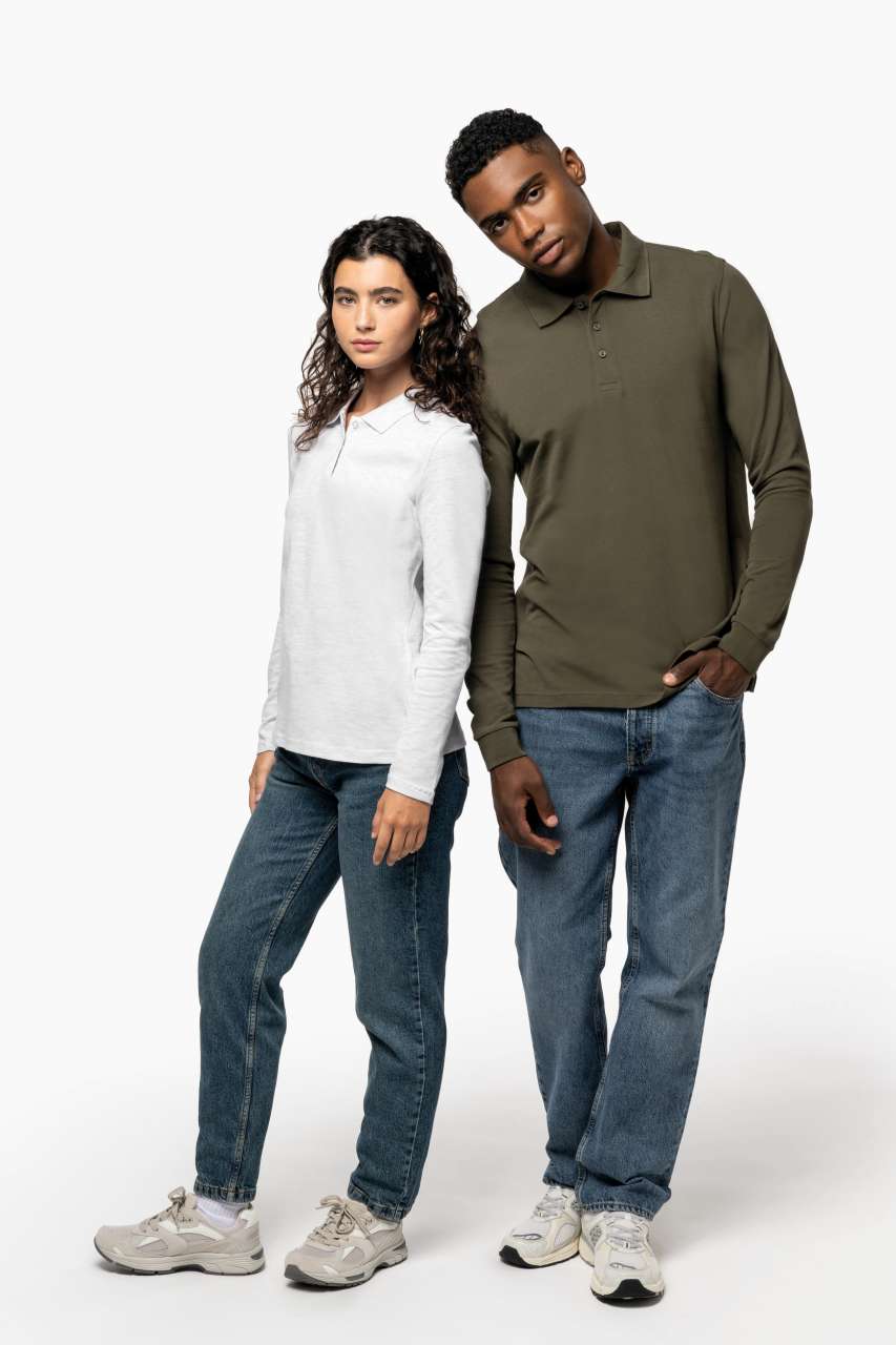 KA244 - LADIES' LONG-SLEEVED POLO SHIRT – Mărimi L, XL