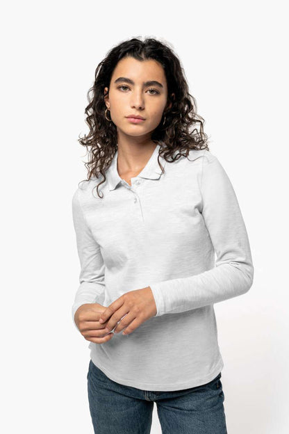KA244 - LADIES' LONG-SLEEVED POLO SHIRT – Mărimi L, XL