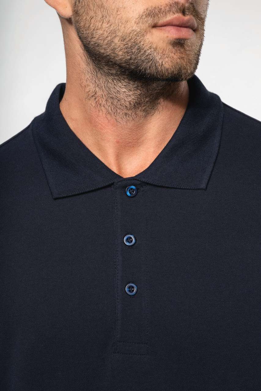 KA256 - MEN'S LONG-SLEEVED PIQUÉ POLO SHIRT – Mărimi 2XL, 3XL, 4XL, S, M, L