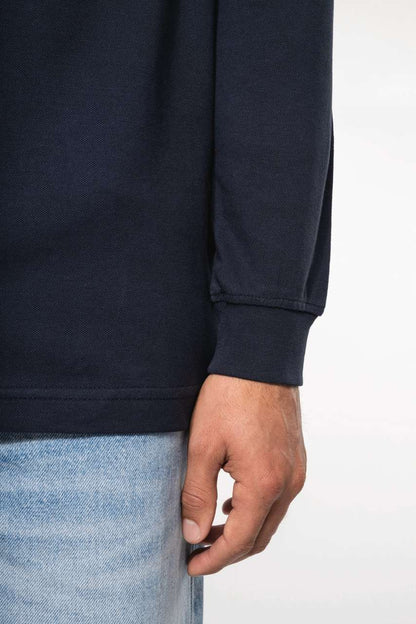 KA256 - MEN'S LONG-SLEEVED PIQUÉ POLO SHIRT – Mărimi XL
