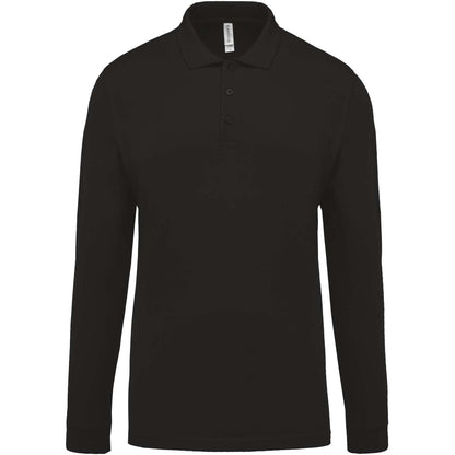 KA256 - MEN'S LONG-SLEEVED PIQUÉ POLO SHIRT – Mărimi 2XL, 3XL, 4XL, S, M, L
