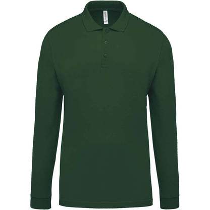 KA256 - MEN'S LONG-SLEEVED PIQUÉ POLO SHIRT – Mărimi 2XL, 3XL, 4XL, S, M, L