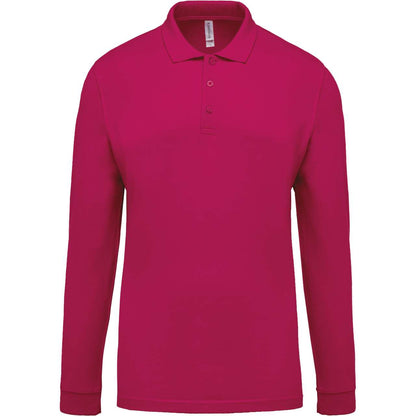 KA256 - MEN'S LONG-SLEEVED PIQUÉ POLO SHIRT – Mărimi 2XL, 3XL, 4XL, S, M, L