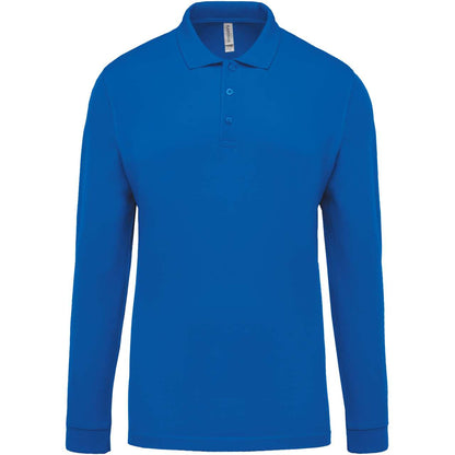 KA256 - MEN'S LONG-SLEEVED PIQUÉ POLO SHIRT – Mărimi 2XL, 3XL, 4XL, S, M, L