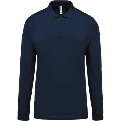 KA256 - MEN'S LONG-SLEEVED PIQUÉ POLO SHIRT – Mărimi 2XL, 3XL, 4XL, S, M, L