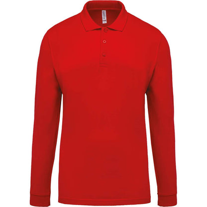 KA256 - MEN'S LONG-SLEEVED PIQUÉ POLO SHIRT – Mărimi 2XL, 3XL, 4XL, S, M, L