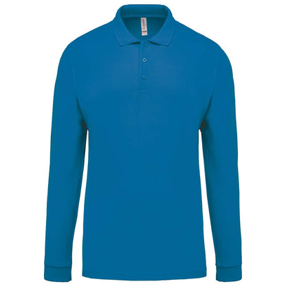 KA256 - MEN'S LONG-SLEEVED PIQUÉ POLO SHIRT – Mărimi 2XL, 3XL, 4XL, S, M, L