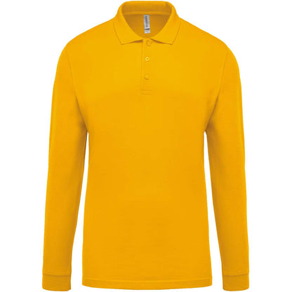 KA256 - MEN'S LONG-SLEEVED PIQUÉ POLO SHIRT – Mărimi 2XL, 3XL, 4XL, S, M, L