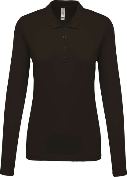 KA257 - LADIES’ LONG-SLEEVED PIQUÉ POLO SHIRT – Mărimi 2XL, 3XL, XS, S, M, L
