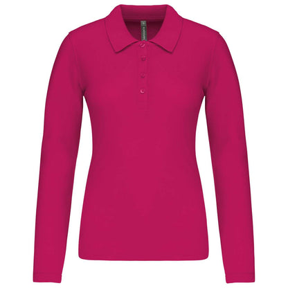 KA257 - LADIES’ LONG-SLEEVED PIQUÉ POLO SHIRT – Mărimi 2XL, 3XL, XS, S, M, L