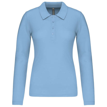 KA257 - LADIES’ LONG-SLEEVED PIQUÉ POLO SHIRT – Mărimi 2XL, 3XL, XS, S, M, L