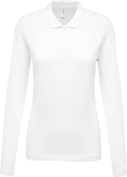KA257 - LADIES’ LONG-SLEEVED PIQUÉ POLO SHIRT – Mărimi 2XL, 3XL, XS, S, M, L