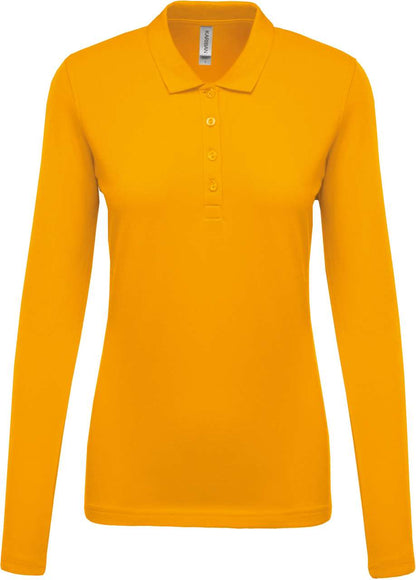 KA257 - LADIES’ LONG-SLEEVED PIQUÉ POLO SHIRT – Mărimi 2XL, 3XL, XS, S, M, L