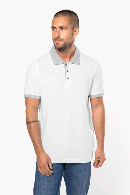 KA258 - MEN'S TWO-TONE PIQUÉ POLO SHIRT