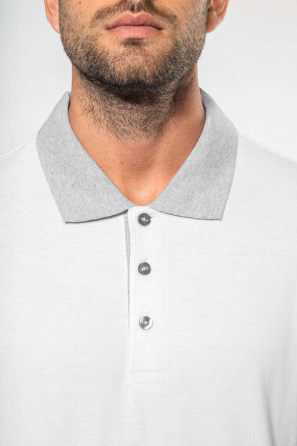 KA258 - MEN'S TWO-TONE PIQUÉ POLO SHIRT