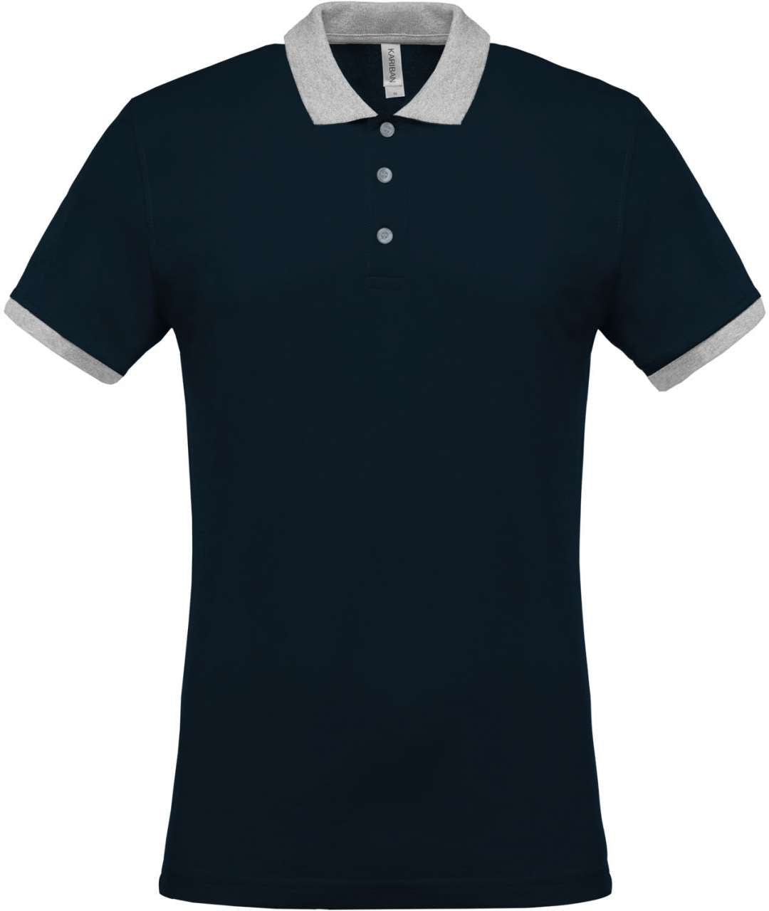 KA258 - MEN'S TWO-TONE PIQUÉ POLO SHIRT