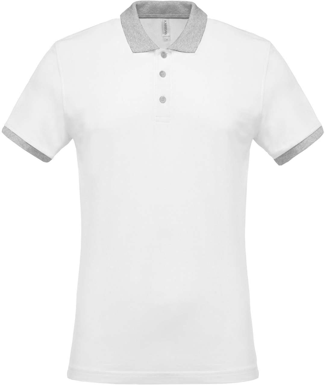 KA258 - MEN'S TWO-TONE PIQUÉ POLO SHIRT
