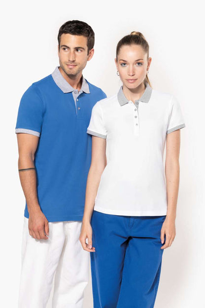 KA259 - LADIES’ TWO-TONE PIQUÉ POLO SHIRT