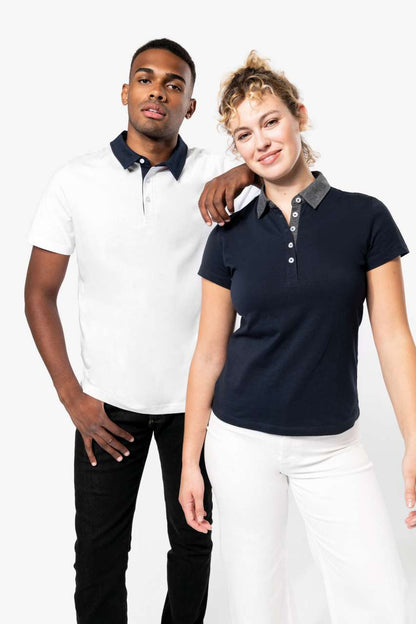 KA261 - LADIES' TWO-TONE JERSEY POLO SHIRT