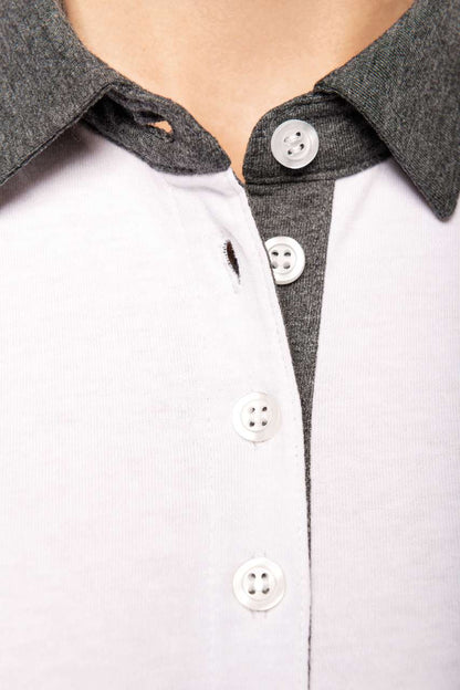 KA261 - LADIES' TWO-TONE JERSEY POLO SHIRT