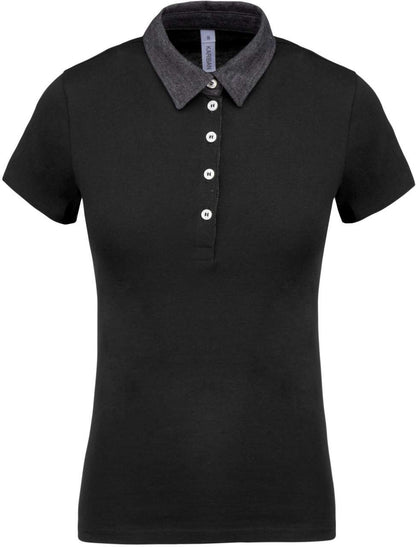 KA261 - LADIES' TWO-TONE JERSEY POLO SHIRT