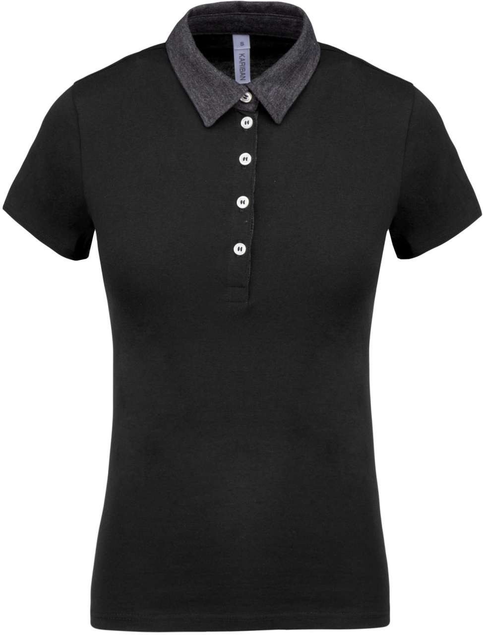 KA261 - LADIES' TWO-TONE JERSEY POLO SHIRT