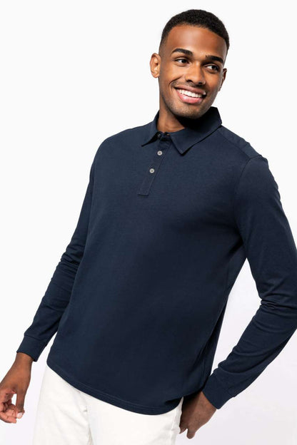 KA264 - MEN'S LONG SLEEVED JERSEY POLO SHIRT