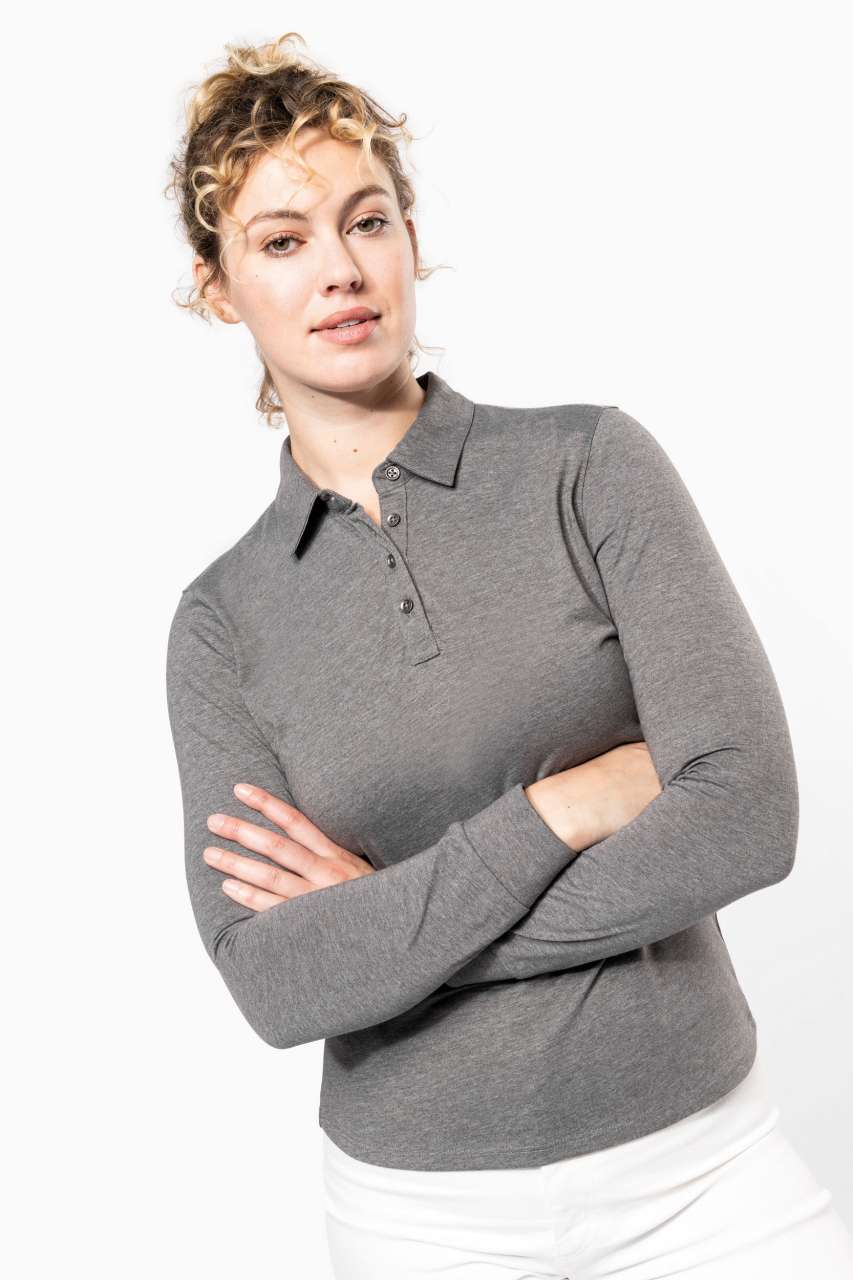 KA265 - LADIES' LONG SLEEVE JERSEY POLO SHIRT