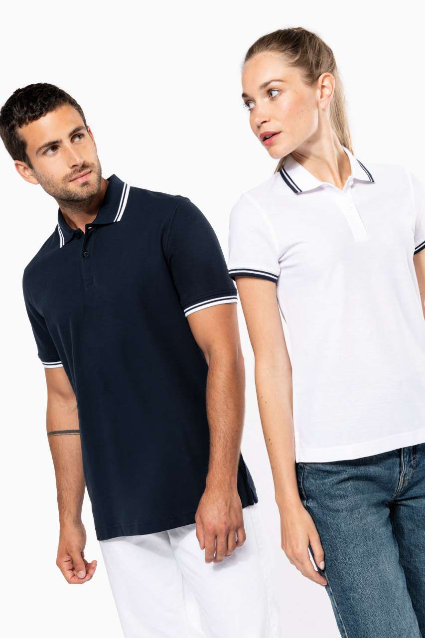 KA272 - MEN'S SHORT-SLEEVED POLOSHIRT WITH CONTRASTING PIPING