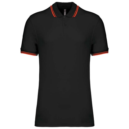 KA272 - MEN'S SHORT-SLEEVED POLOSHIRT WITH CONTRASTING PIPING