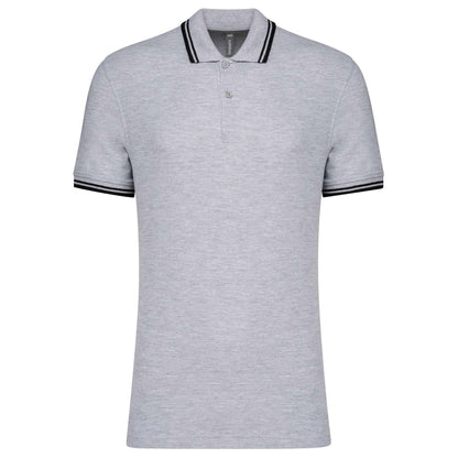 KA272 - MEN'S SHORT-SLEEVED POLOSHIRT WITH CONTRASTING PIPING