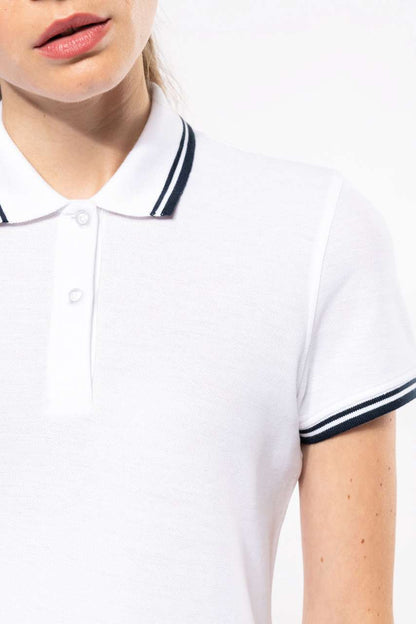 KA273 - LADIE'S SHORT-SLEEVED POLOSHIRT WITH CONTRASTING PIPING