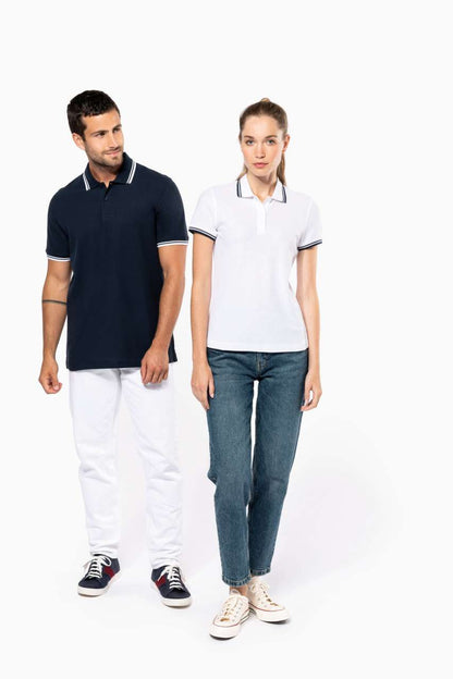KA273 - LADIE'S SHORT-SLEEVED POLOSHIRT WITH CONTRASTING PIPING
