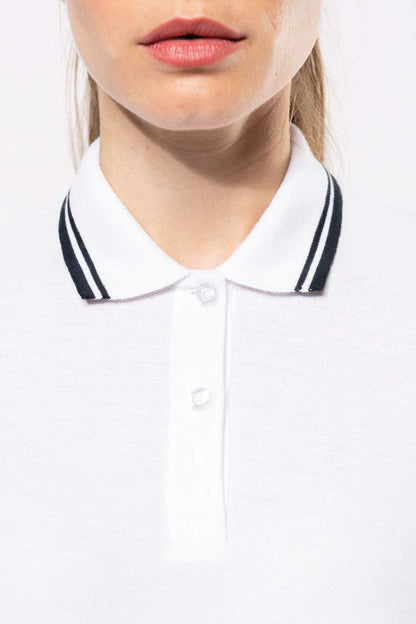KA273 - LADIE'S SHORT-SLEEVED POLOSHIRT WITH CONTRASTING PIPING