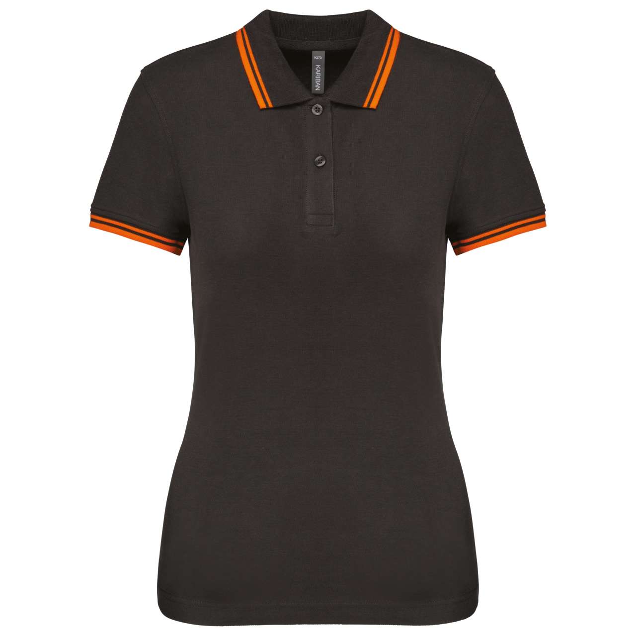 KA273 - LADIE'S SHORT-SLEEVED POLOSHIRT WITH CONTRASTING PIPING