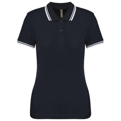KA273 - LADIE'S SHORT-SLEEVED POLOSHIRT WITH CONTRASTING PIPING