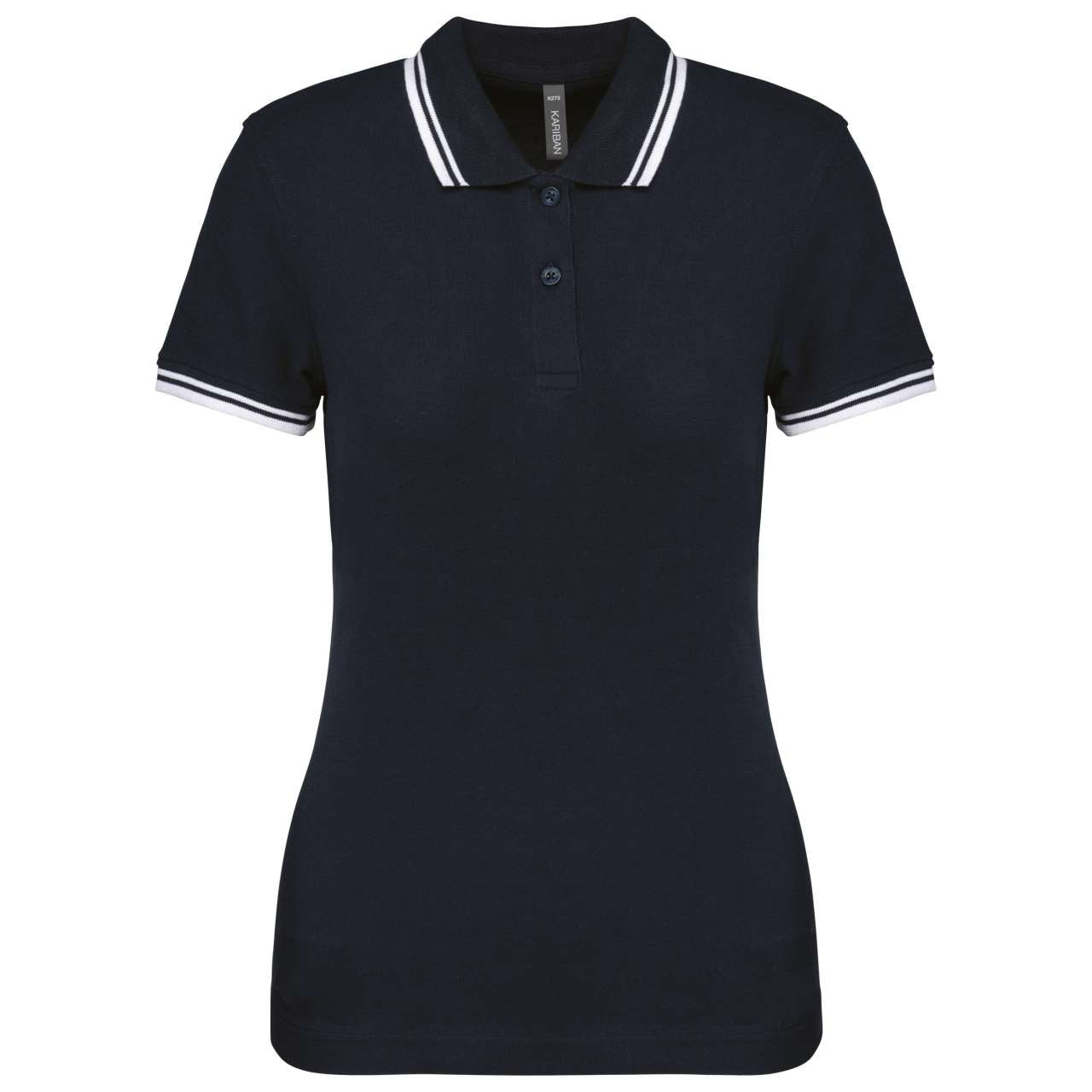 KA273 - LADIE'S SHORT-SLEEVED POLOSHIRT WITH CONTRASTING PIPING