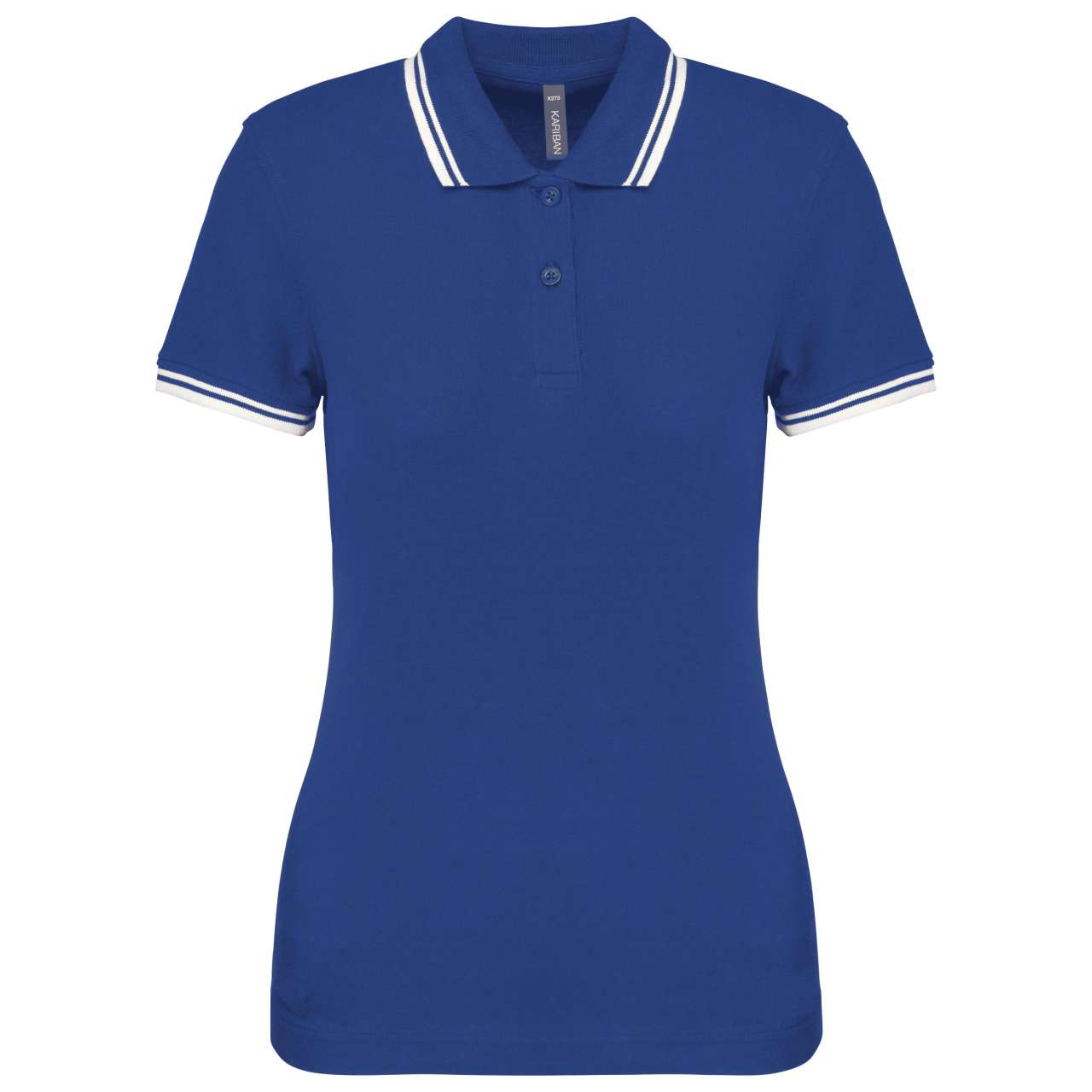 KA273 - LADIE'S SHORT-SLEEVED POLOSHIRT WITH CONTRASTING PIPING
