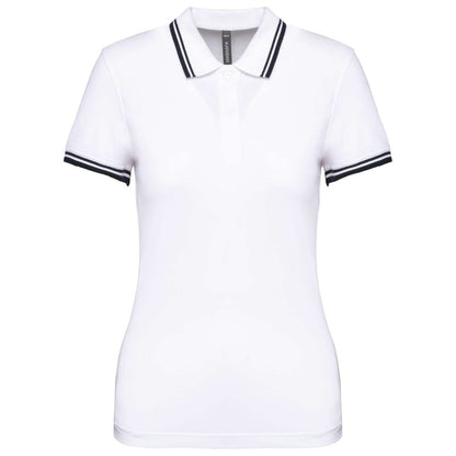 KA273 - LADIE'S SHORT-SLEEVED POLOSHIRT WITH CONTRASTING PIPING