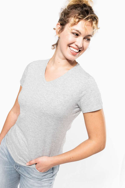 KA3015 - LADIES' SHORT-SLEEVED V-NECK T-SHIRT