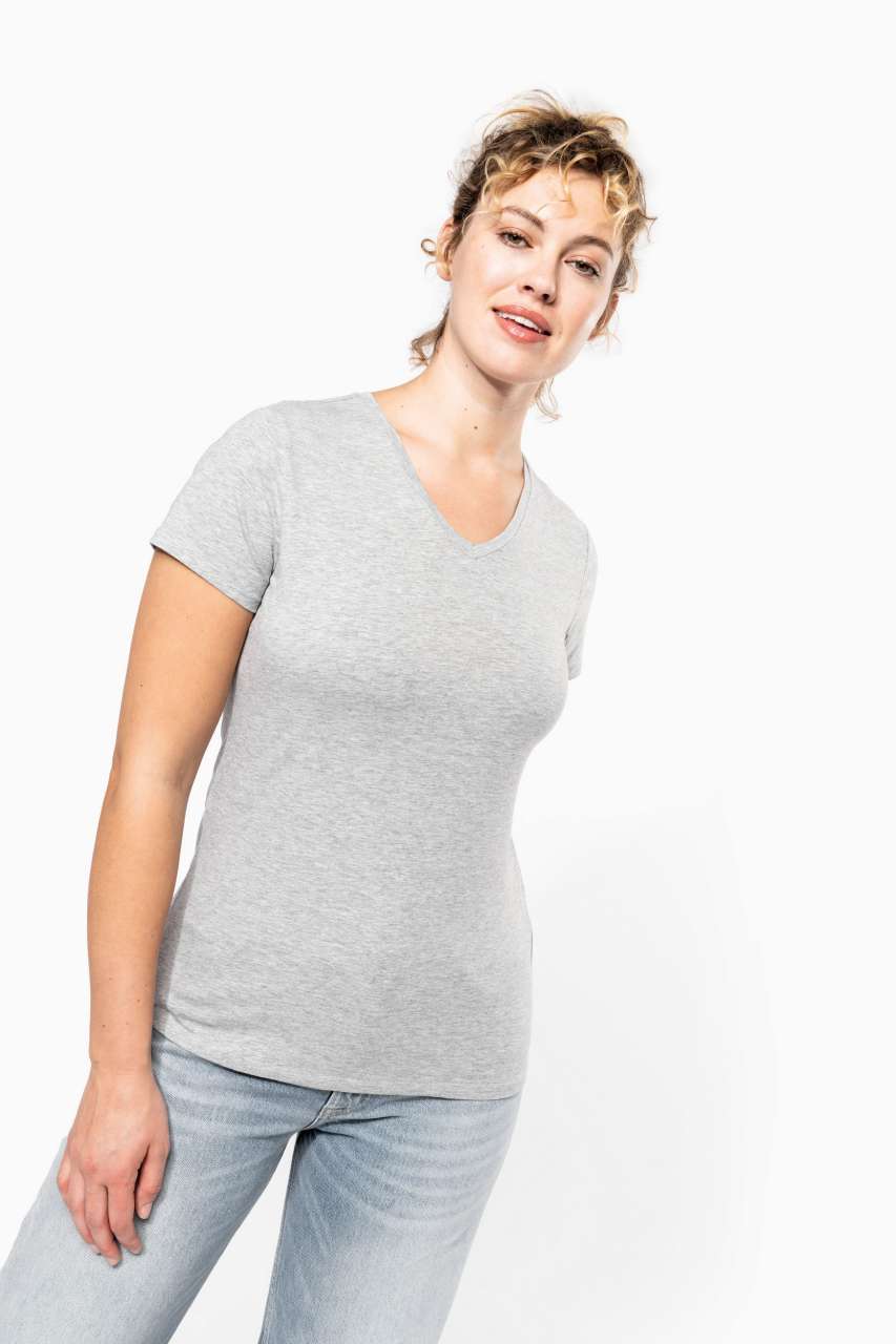 KA3015 - LADIES' SHORT-SLEEVED V-NECK T-SHIRT
