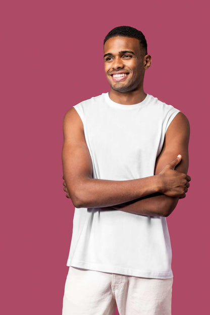 KA3022IC - ECO-FRIENDLY MEN SLEEVELESS T-SHIRT