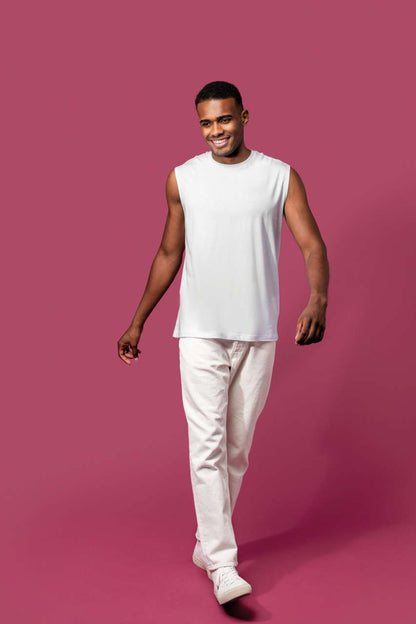 KA3022IC - ECO-FRIENDLY MEN SLEEVELESS T-SHIRT