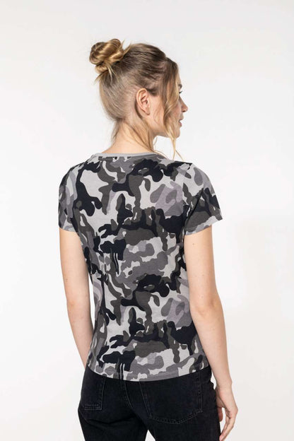 KA3031 - LADIES' SHORT-SLEEVED CAMO T-SHIRT