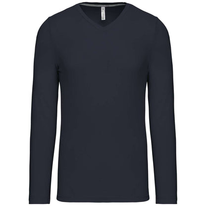 KA358 - MEN'S LONG-SLEEVED V-NECK T-SHIRT