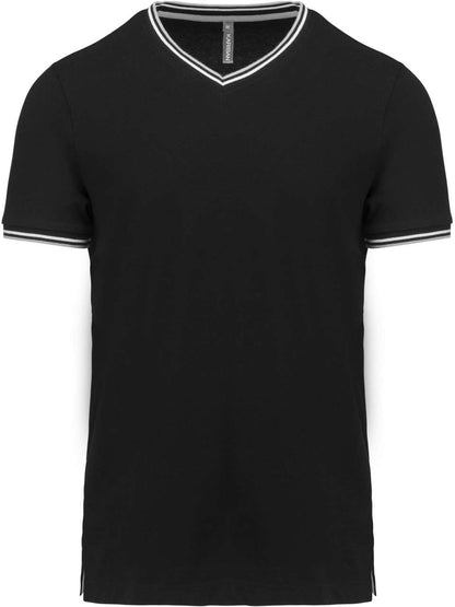 KA374 - MEN'S PIQUÉ KNIT V-NECK T-SHIRT