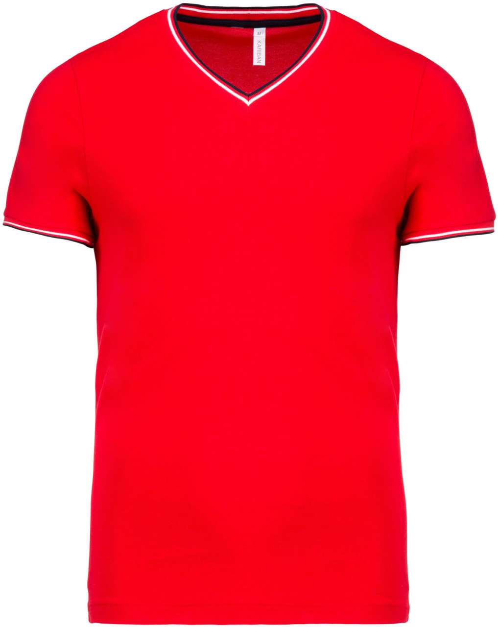 KA374 - MEN'S PIQUÉ KNIT V-NECK T-SHIRT