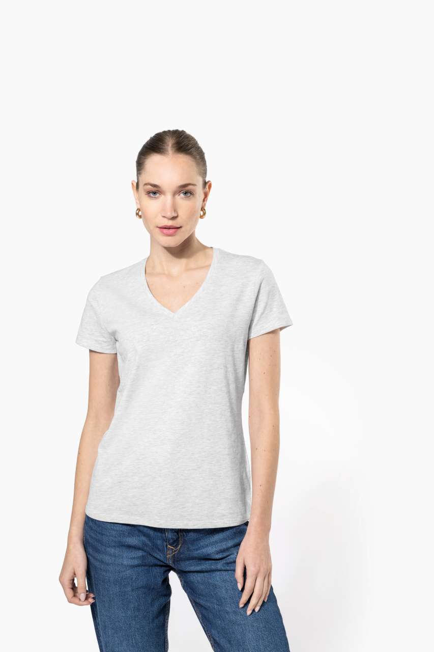 KA381 - LADIES' SHORT-SLEEVED V-NECK T-SHIRT