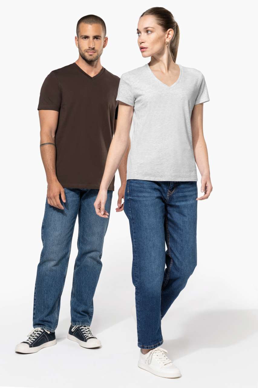 KA381 - LADIES' SHORT-SLEEVED V-NECK T-SHIRT