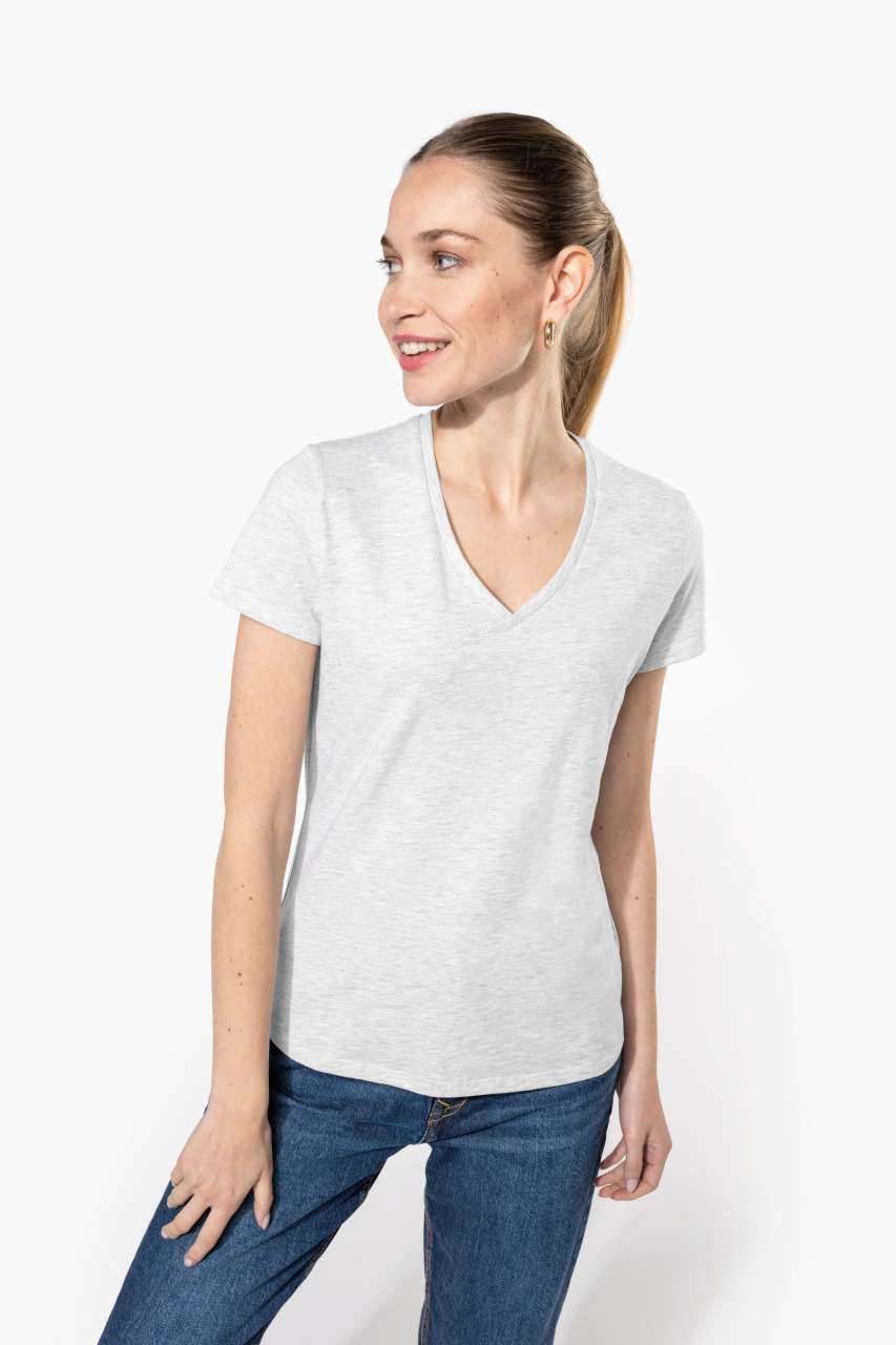 KA381 - LADIES' SHORT-SLEEVED V-NECK T-SHIRT